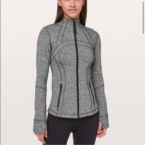 lululemon define jacket- heather black size 4